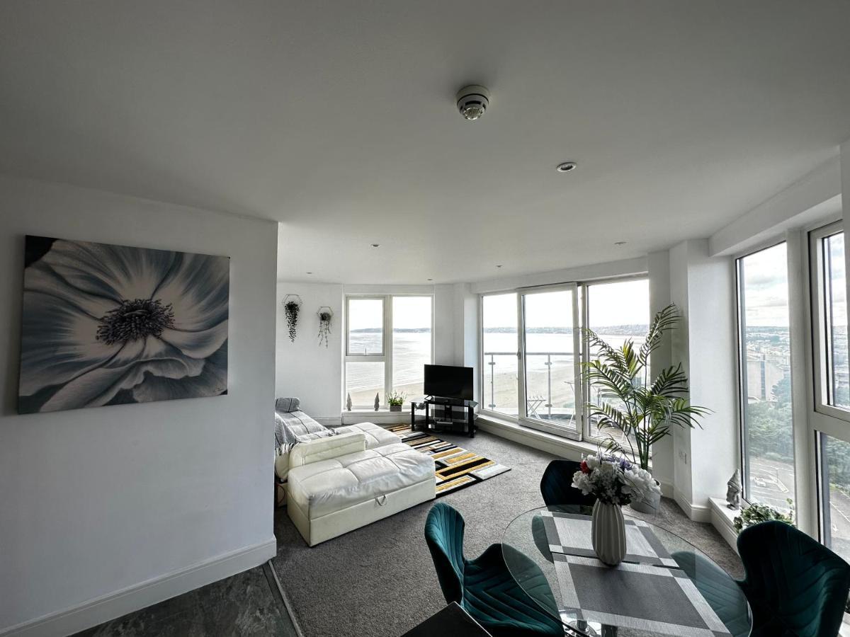 Stunning Ocean & City View Apt 斯旺西 外观 照片