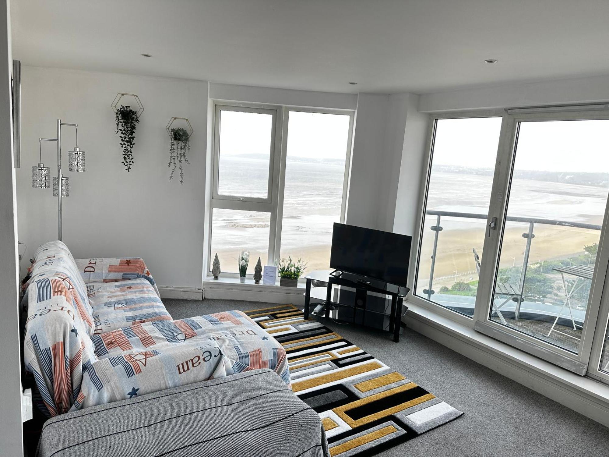 Stunning Ocean & City View Apt 斯旺西 外观 照片